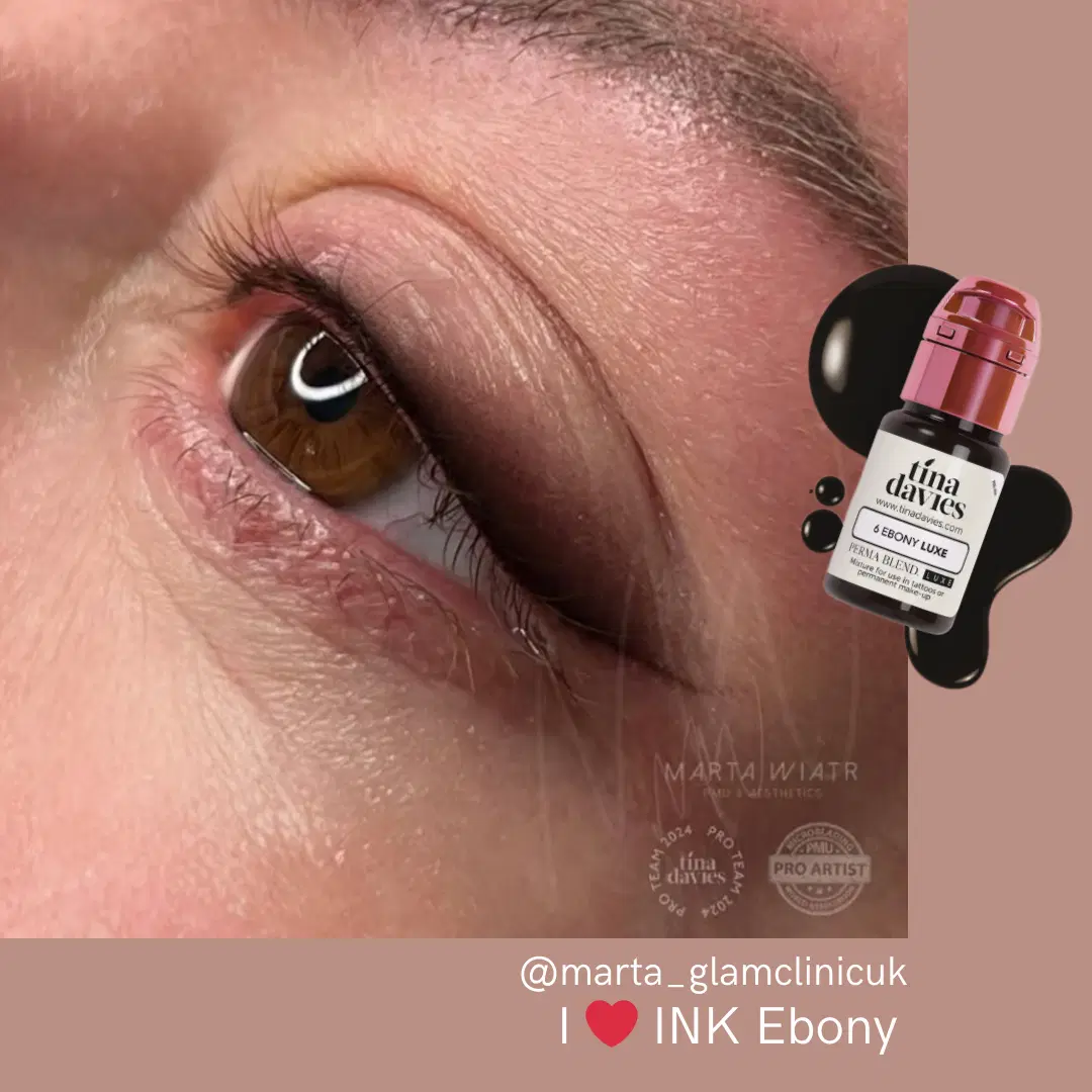 @marta glamclinicuk luxe ebony mini - PmuBox.bg - снимка Пигменти за вежди №6 Ebony LUXE Tina Davies - Image 3