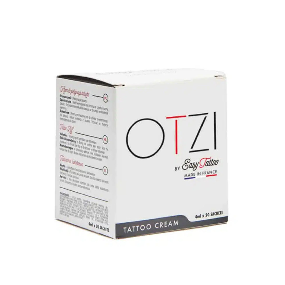 otzi tattoo cream sashet box 1 mini - PmuBox.bg - снимка Крем след перманентен грим – възстановяващ и хидратиращ (20 x 4 мл) - Image 2
