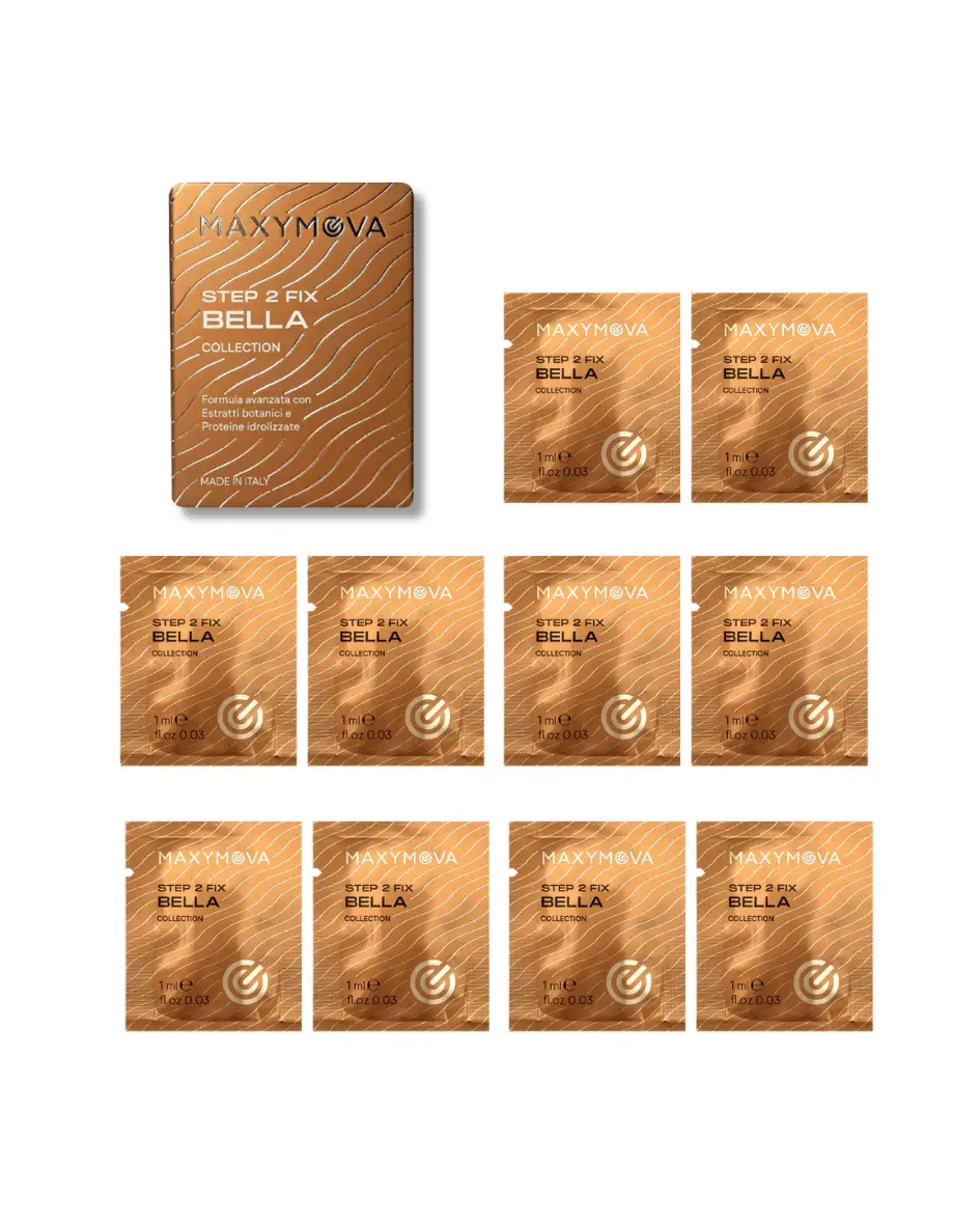 bella step 2 sashet maxymova 10 mini - PmuBox.bg - снимка Bella Collection Стъпка 2 Фиксиращ крем за ламиниране на вежди и мигли, сашета